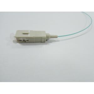 Aqua SC OM3 Fiber Pigtail , 0.9mm / 2.0mm / 3.0mm Cable Diameter