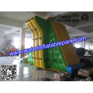 Sea Or Lake Inflatable Water Park Toy / 0.9mm PVC Tarpaulin Floating Climbing