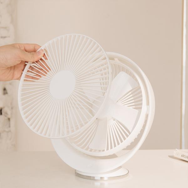 NO App-Controlled Rechargeable Table Fan for Large Wind in Office and Outdoor Cooling