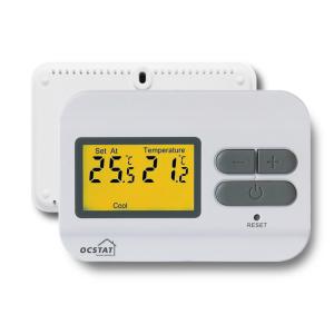 230V Omron Relay Universal Wired Room Thermostat With Push Buttons