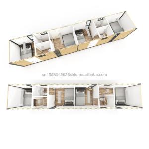 Mobile Shipping Container with 4 Bedroom Residential Mini Lounge Wall 50/75