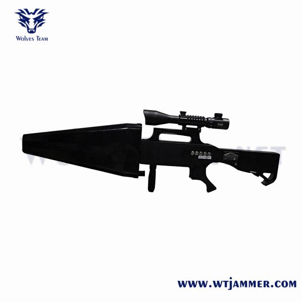 Buy 6 Bands 2000m Gun Type Drone Signal Blocker WIFI2.4G WIFI5.8G Signal Jammer at wholesale prices