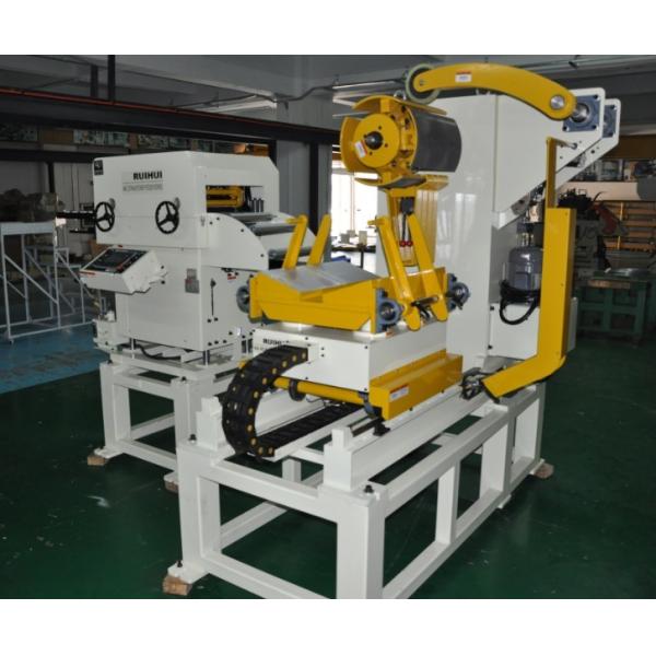 Buy Hydraulic Press 25 Ton Sheet Metal Coil Feeder Decoiler Straightener With Loading Trolley Unit at wholesale prices