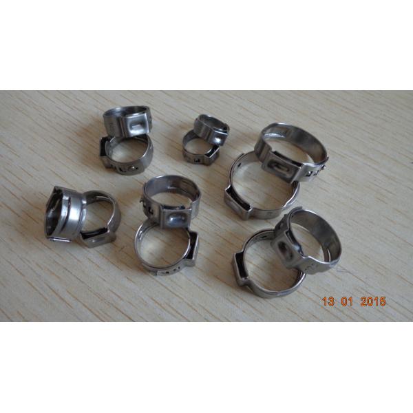 Single ear stainless steel tube clamp,Customized stainless steel hose clamps,