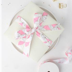 Factory Professional Customized Printed Satin Grosgrain Flower Ribbon Bow