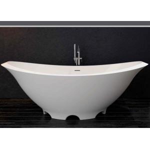 Artificial Stone Freestanding Soaking Bathtub Heat Retention