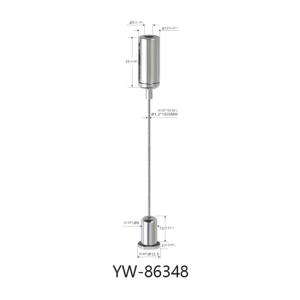 Electroplating Matt Black Ceiling Light Cable Suspension Systems YW86344