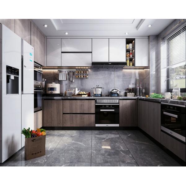 Buy Blum Hinges China Kitchen Supplier Modern Design Lacquer Kitchen Cabinet at wholesale prices