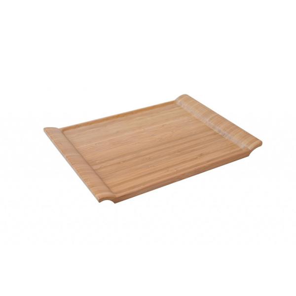 Buy modern wood serving tray with unique handle at wholesale prices