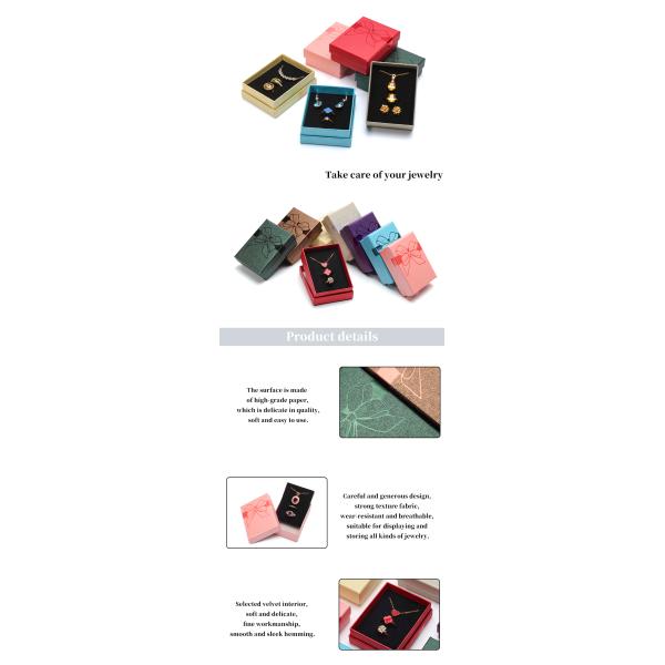 Customized Size Hanhong Logo Cardboard Paper Gift Jewelry Box Drawer Presentation