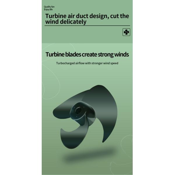 HBW-320Y 360 Rotating Air Circulation Turbo Fan Smart Floor Fan with Three Wind Speed