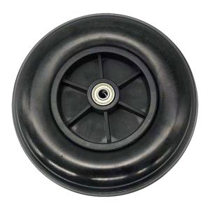 PU Foam And PP Core Front Wheelchair Castor Wheel 8inch 200mm Black Grey