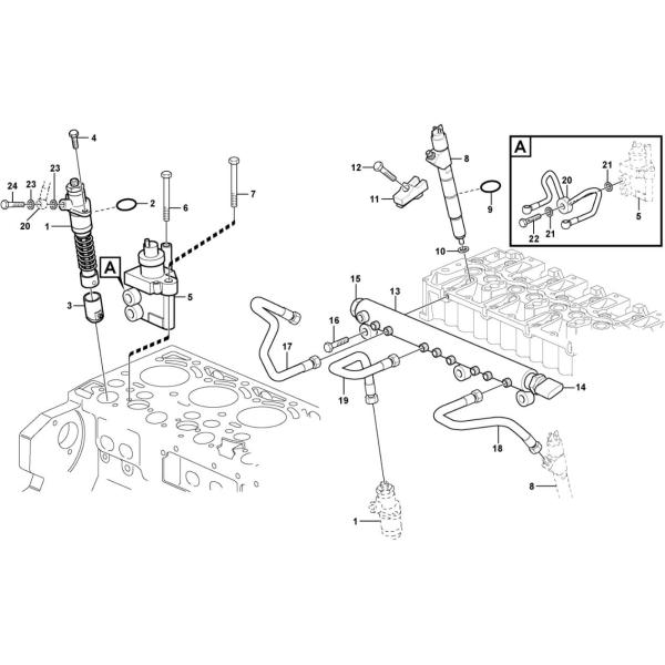 VOE21147446 21147446 0414693007 02113695 D6E High Pressure Fuel Pump