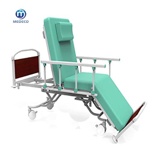 Buy Hospital Bed Green Hemodialysis Chair 200cm x 70cm x 60cm at wholesale prices