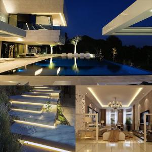 110V220V 8mm 120leds 3000K4000K6500K Warm White Natural White Electroplate