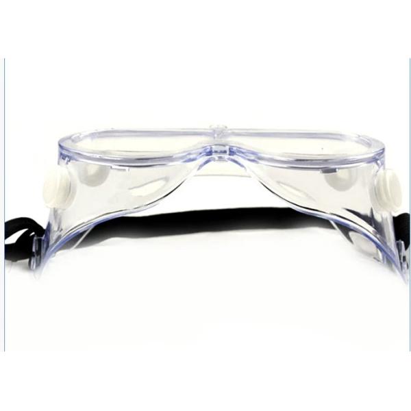 Buy Clear Lightweight Disposable Protective Goggles Ergonomic Curved Design at wholesale prices