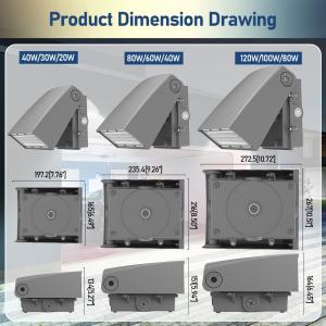 120W LED Wall Pack Light IP65 Adjustable 3000K-5000K Dimmable