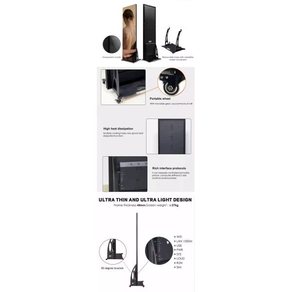 P2.5 LED Poster Display 1R1G1B 32 49 55 Inch Indoor SMD Slim