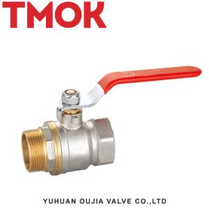 Pneumatic Actuated 3 Way Butterfly Threaded Brass Ball Valve T Port