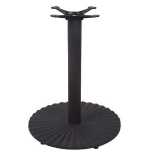 Quality Powder Coat Round Metal Table Base Cast Iron Material Dia 22&quot; Dimension for sale