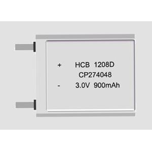 Quality Li-MnO2 900mAh 3.0 V CP274048 Lithium Pouch Cell for sale