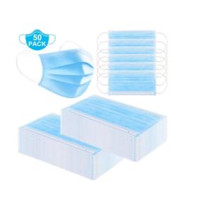 Non Woven Disposable 3 Ply Face Mask Latex Free With ISO CE Certification