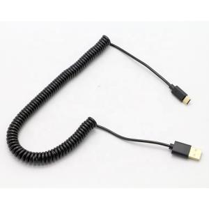 Custom 1M 2M 3M Fast Charging Spring Coiled Spiral USB Type C Cable