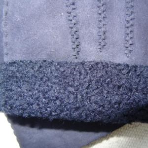 Winter Natural New Zealand Curly Slink Lamb Fur Men Gloves