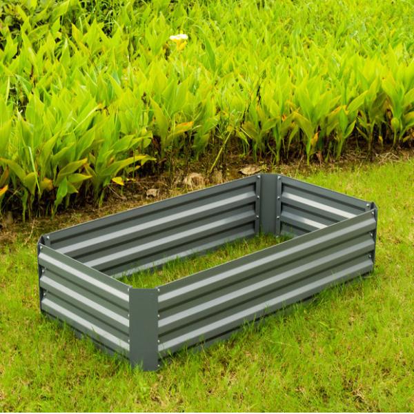 Buy blunt edges 4ft Galvanized Steel Raised Garden Bed at wholesale prices