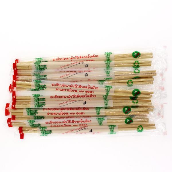 Buy OPP Wrapped Disposable Natural Round Bamboo Chopsticks at wholesale prices