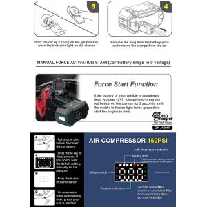 20000mAh 1500A Car Jump Starter with 12V Lithium Battery Power Bank and 3000A