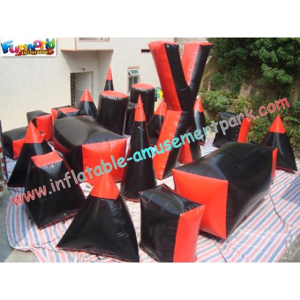 Full Sets Military Inflatable Paintball Bunkers Obstacle Games For Paintball Sports