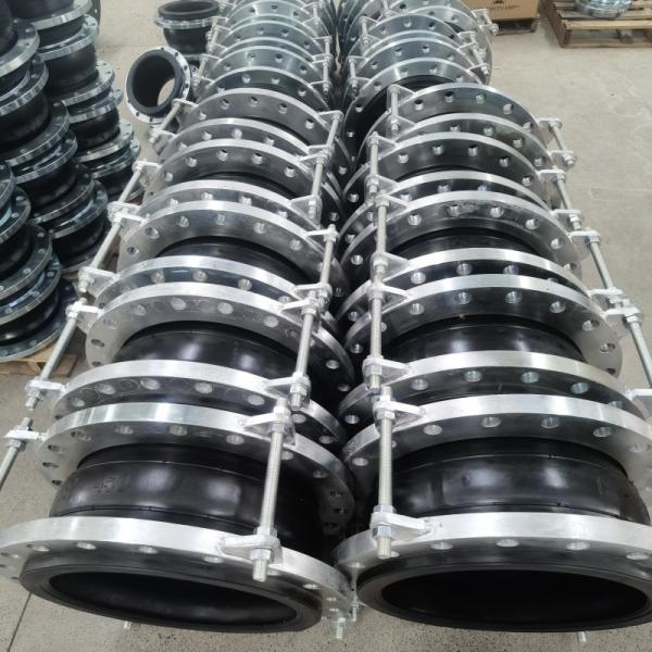 DN150 Full Face Sealed EPDM Rubber Expansion Joint with Carbon Steel Flanges PN16