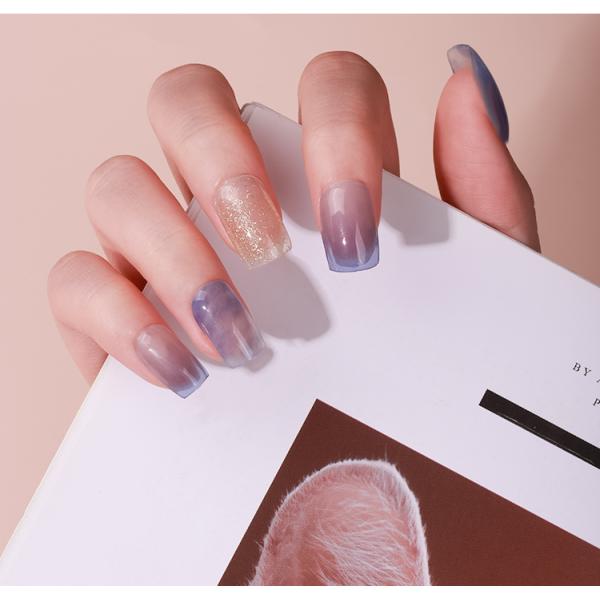 Customized Logo DIY Designs Nail Wraps Polish Strips Gel Stickers Eco-friendly Sample