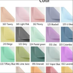 Flower Packaging Solution Waterproof Paper Sheet with Solid Plastic Cellophane
