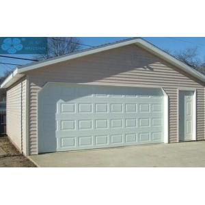Aluminum Steel Sectional Panel Garage Door White Coated