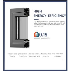 Atomic White Commercial Aluminium Casement Window Insulating Glass Aluminum
