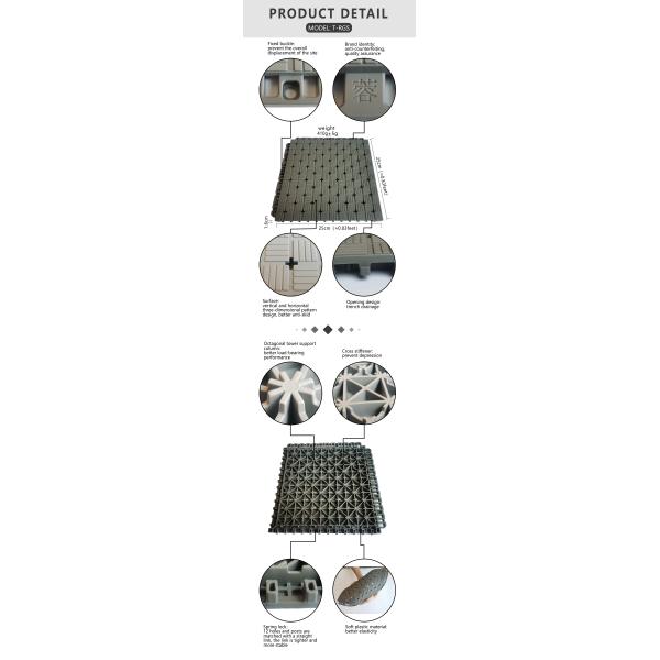 Anti-Slip PP Interlocking Sports Tiles for Basketball Tennis Courts