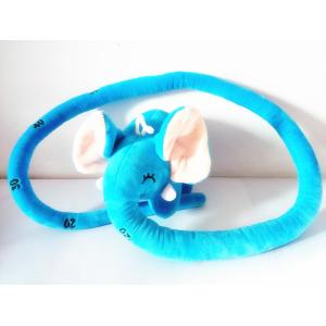 Plush Blue 120cm Elephant Toy Stuffed Soft Surface Easily Hang Small Eye Cool