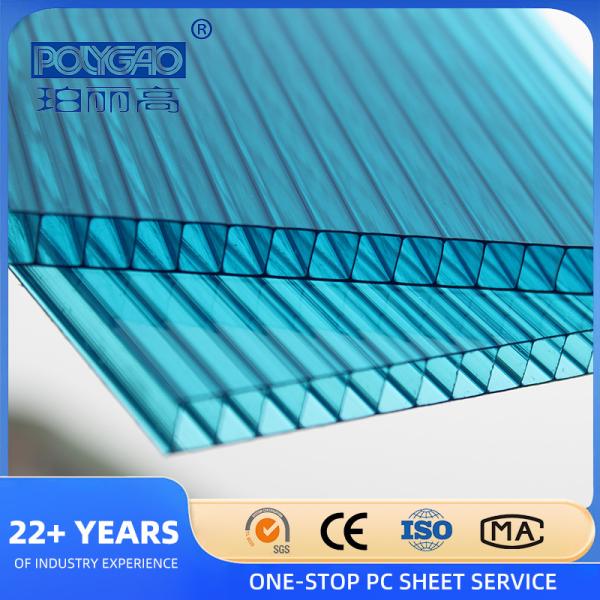 High Light Transmission Polycarbonate Hollow Sheet, SGS Tested Polycarbonate