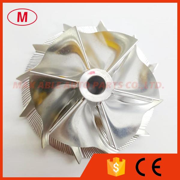 GT37 20G forward 52.56/68.01mm 6+6 blades performance turbo milling/aluminum 2618/billet compressor wheel for racing
