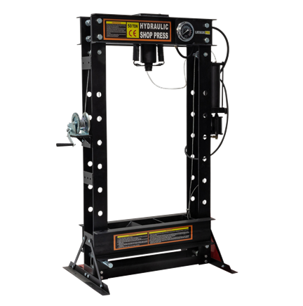 CE Gauge 50 Ton Dual Speed Industrial Hydraulic Shop Press