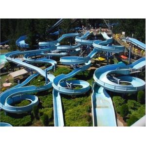 Kids Theme Outdoor Park Sports Games Water Park Design Fiberglass Slides Set