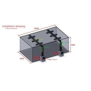 Dehumidification heat pump dryer 20KW to 100KW