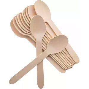Biodegradable Disposable Wooden Cutlery Set 100% Eco Friendly Compostable Wooden