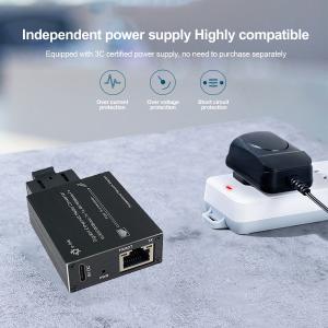 Micro type 1000BASE-T RJ45 to SC Port dual mode Ethernet Media Converter