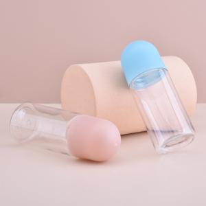 Empty Custom 50ML Roll On Deodorant Container Clear PET