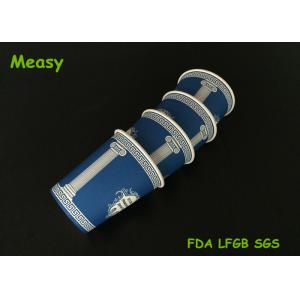 Custom American Style 8oz Disposable Paper Cups Blue Color Printing