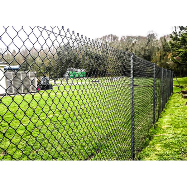 Hot Dipped Galvanized 12.5 Gauge Chain Link Fence Solid Black