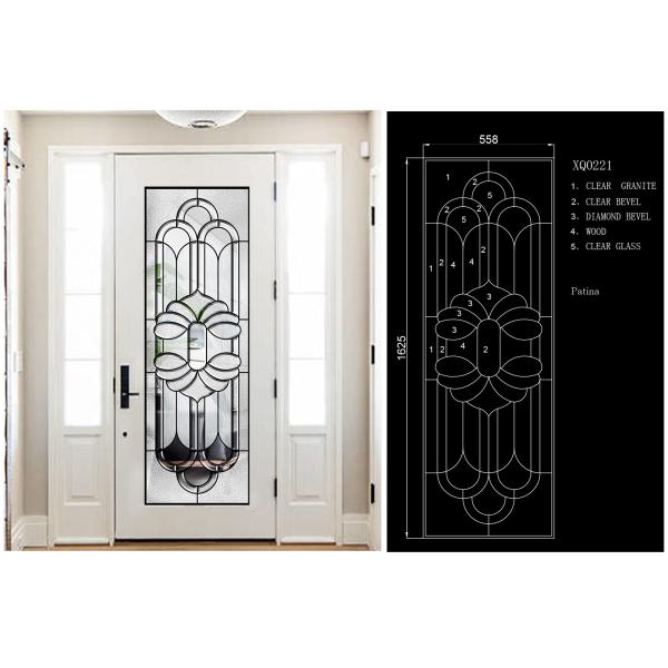 Refracted Light Translucent Stained Glass Window Panels Temperature Control